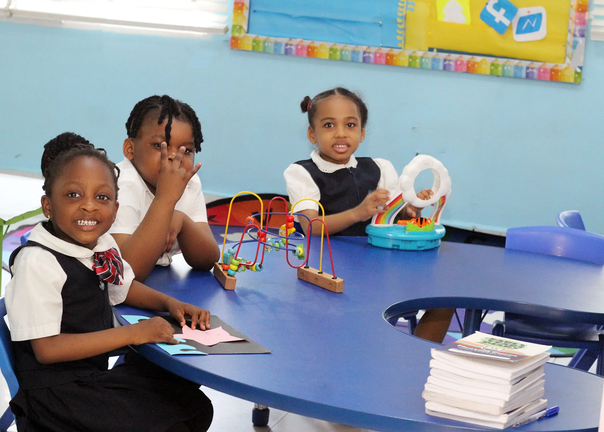 African children in nursery classroom